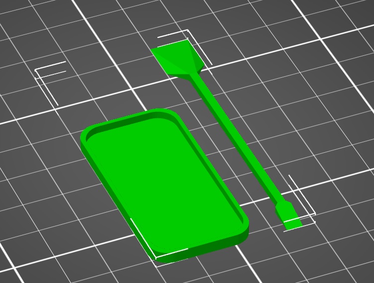 Epoxy mixer stick and plate