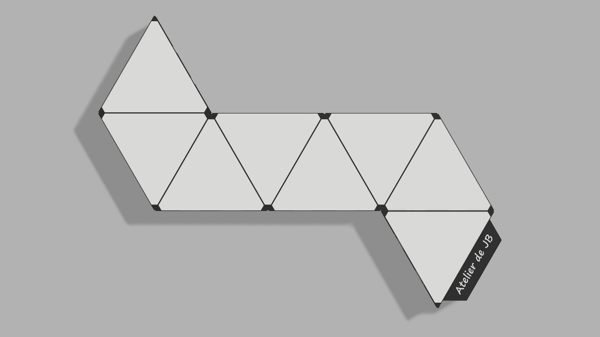 Miniatura 2 do modelo 3D NanoLeaf Replica