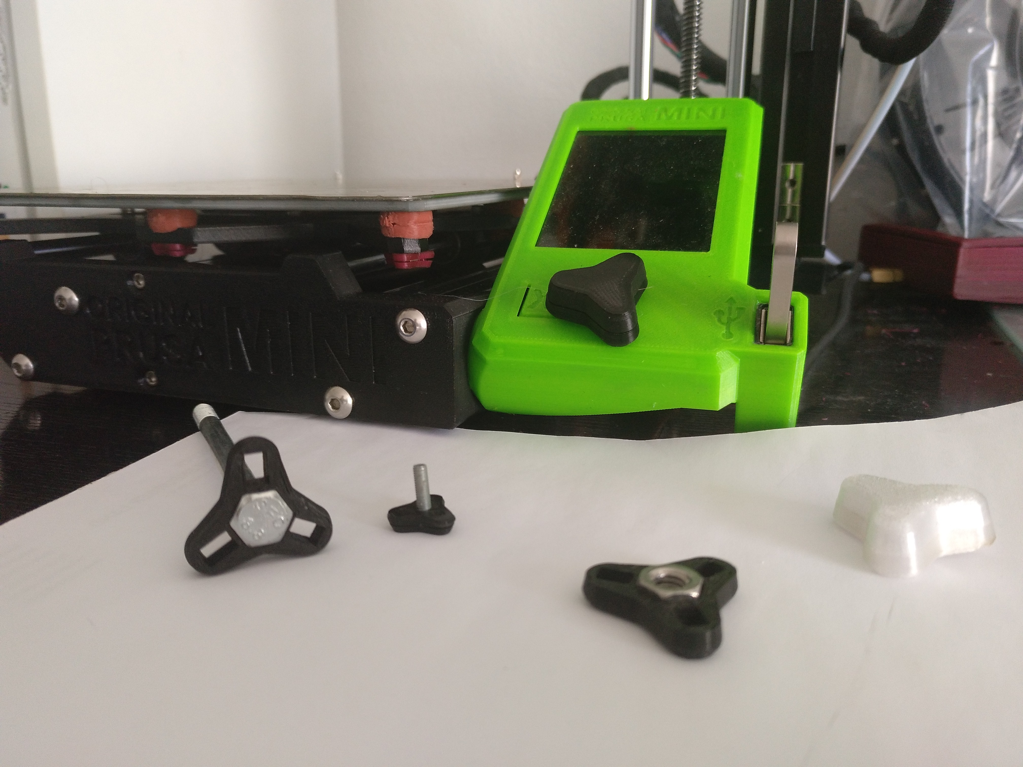 Star Knob Knopf M6M3 Multifunctional for Screws and LCD panel of the Prusa Mini