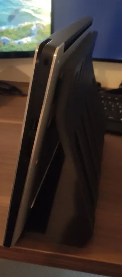 UPDATE: Angled Laptop Stand / Exended Support by BurgessG, Download free  STL model