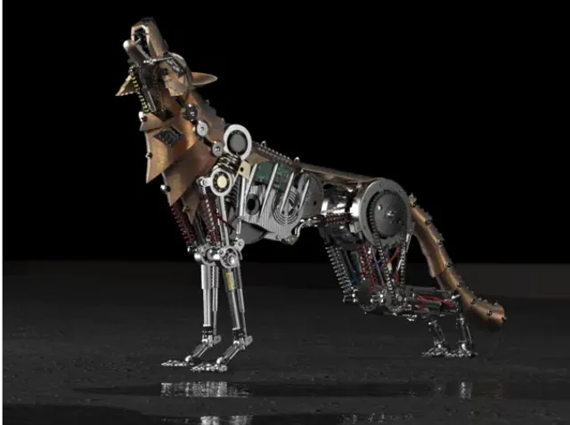 Wolf mechanical robot