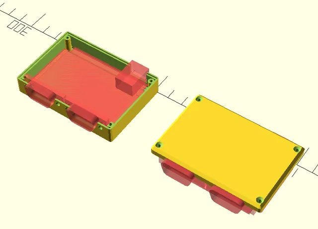 USB C64-Joystickadapter Case without Vents