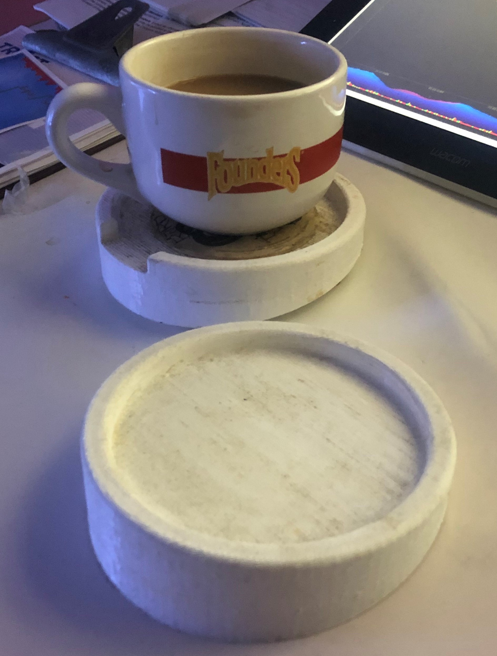 Drafting Table cup holder