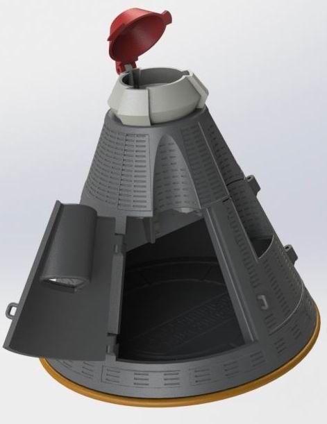 Mk2 Command Pod from Kerbal Space Program — miniatura 7