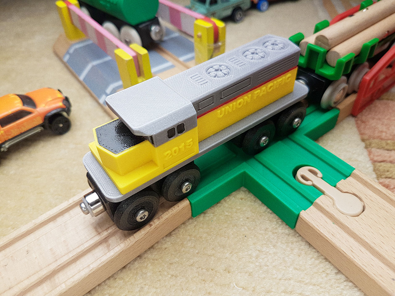 Toy Train Union Pacific BRIO / IKEA compatible