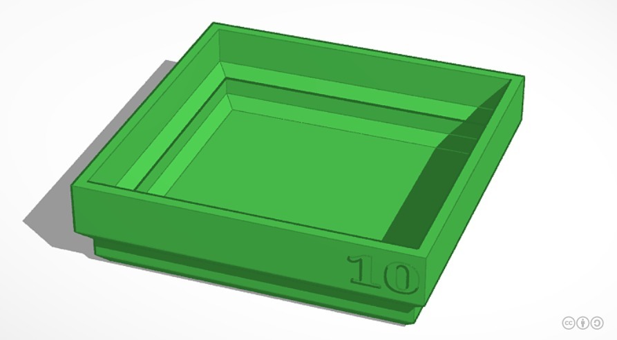 Miniatura 5 do modelo 3D Stackable Coin Sorting Trays (US Coins)