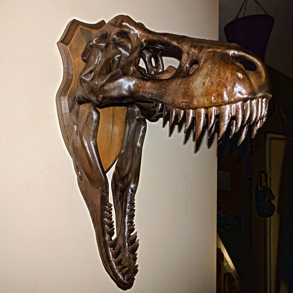 Mounting Plaque for T-Rex skull
