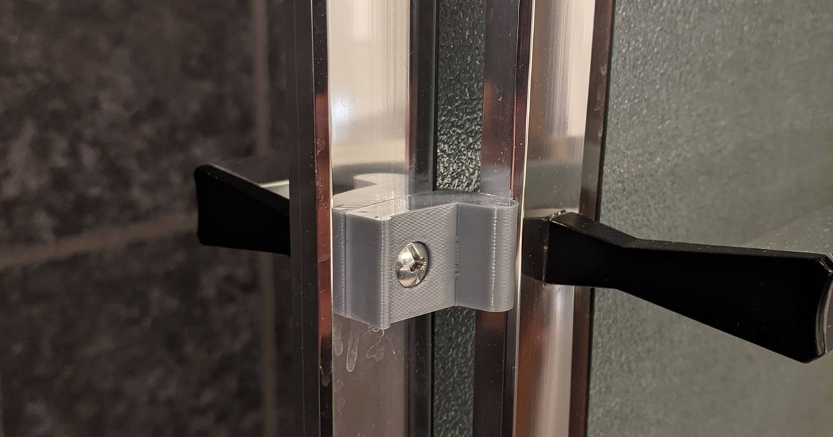 Shower door stopper by nathanw Download free STL model