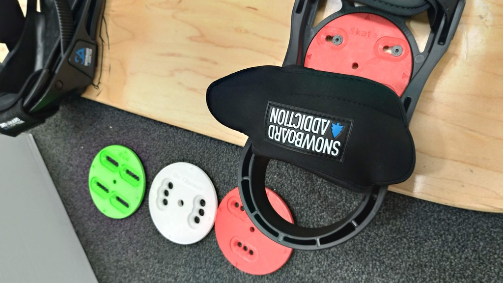 Snowboard Addiction Training Board Binding Mount Disc 3D, 4x4