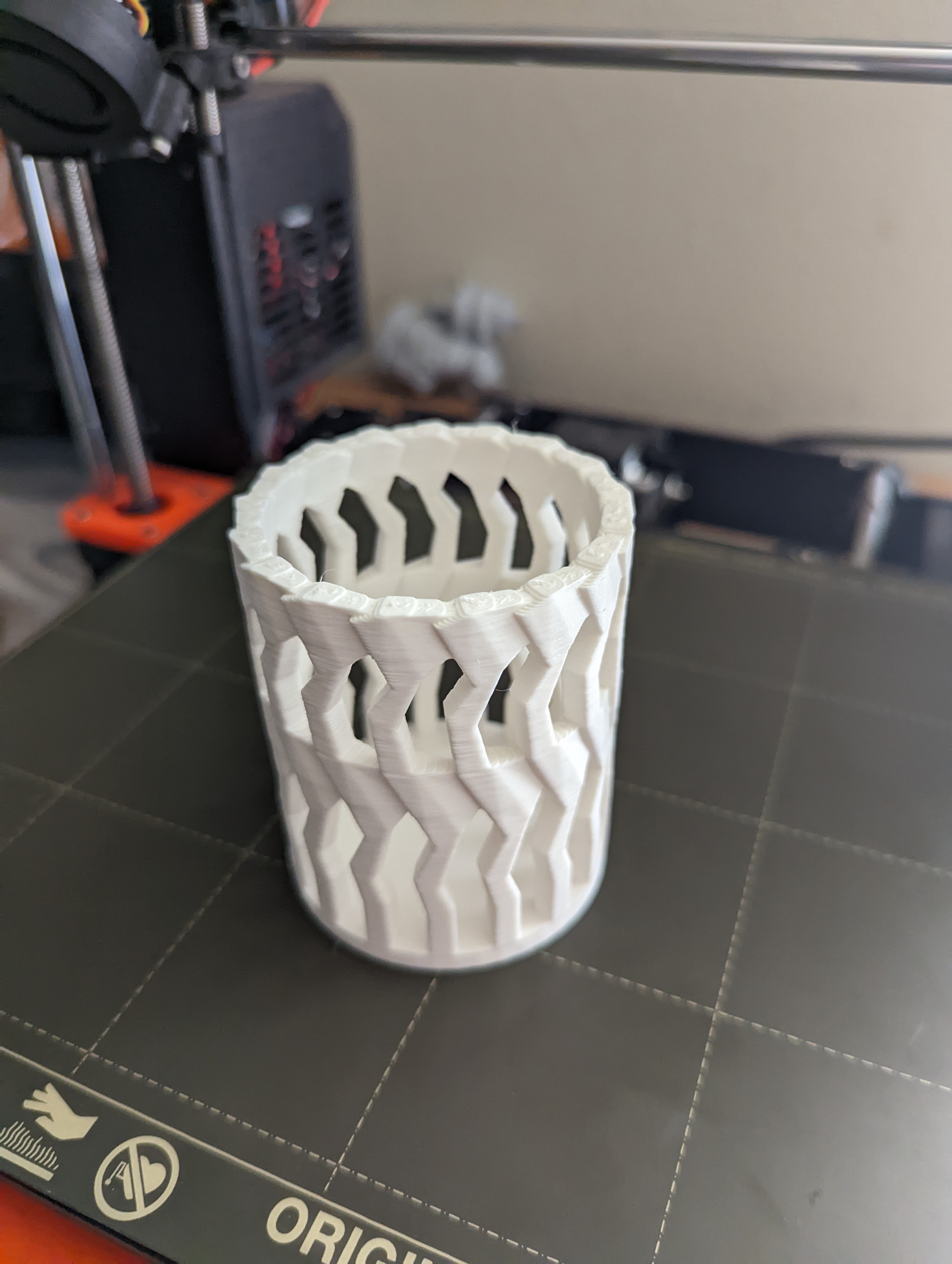 Abstract Tower Pen Cup