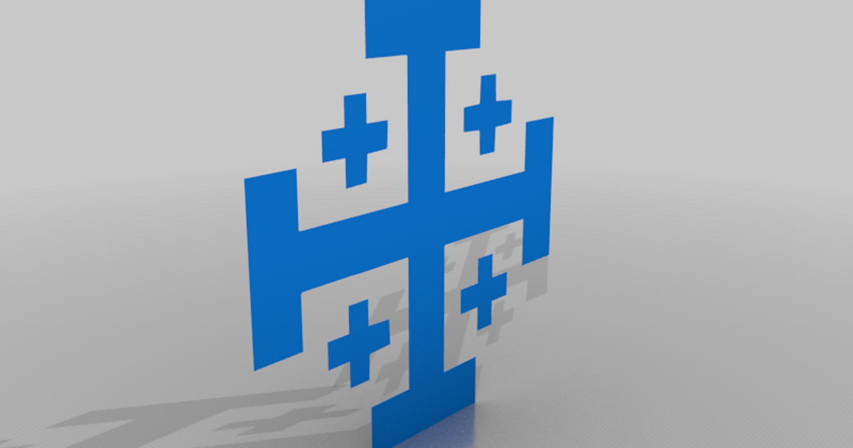Jerusalem Cross by Liturgical 3D Download free STL model