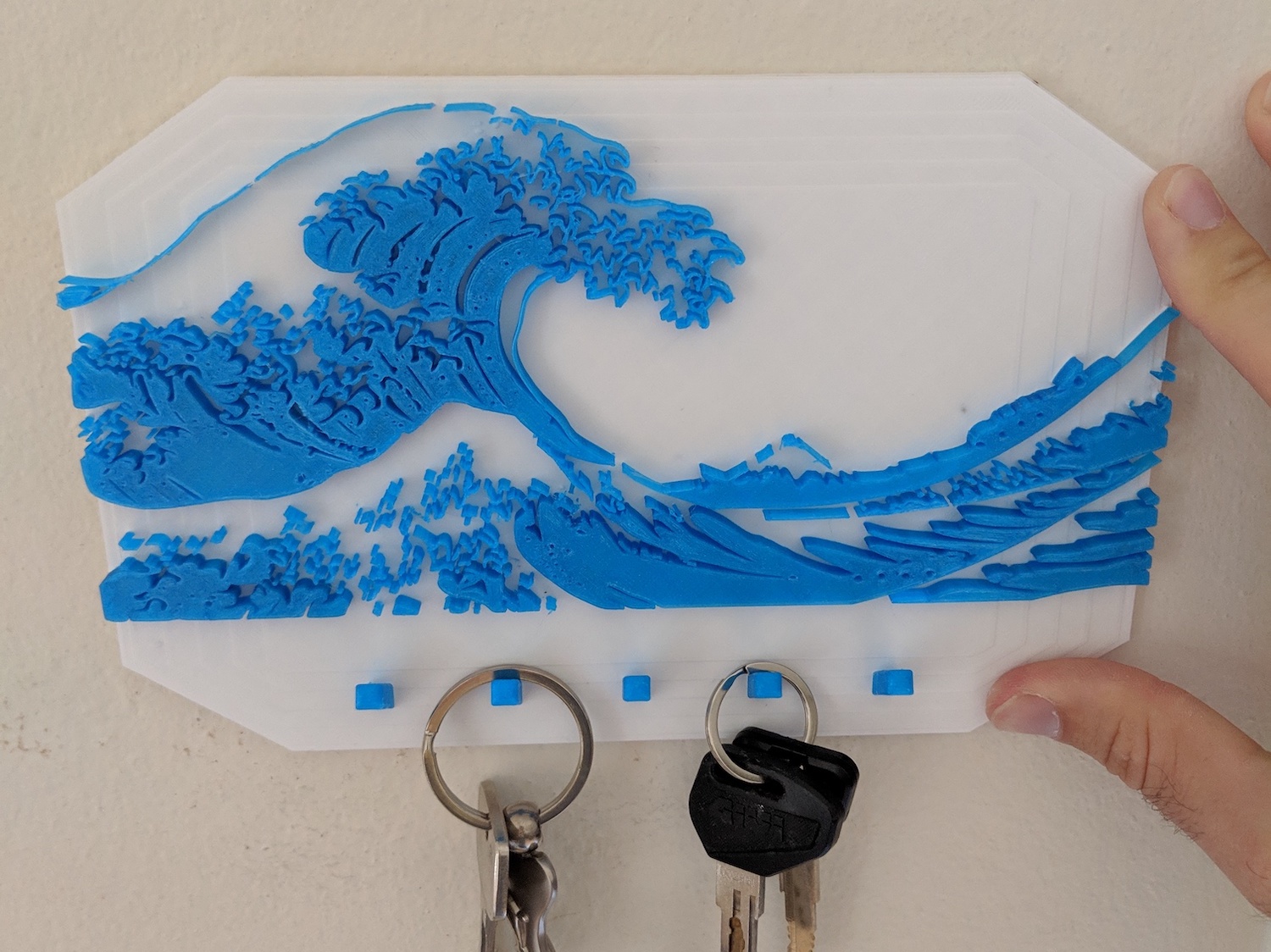 Keyholder The Great Wave off Kanagawa Key Hook