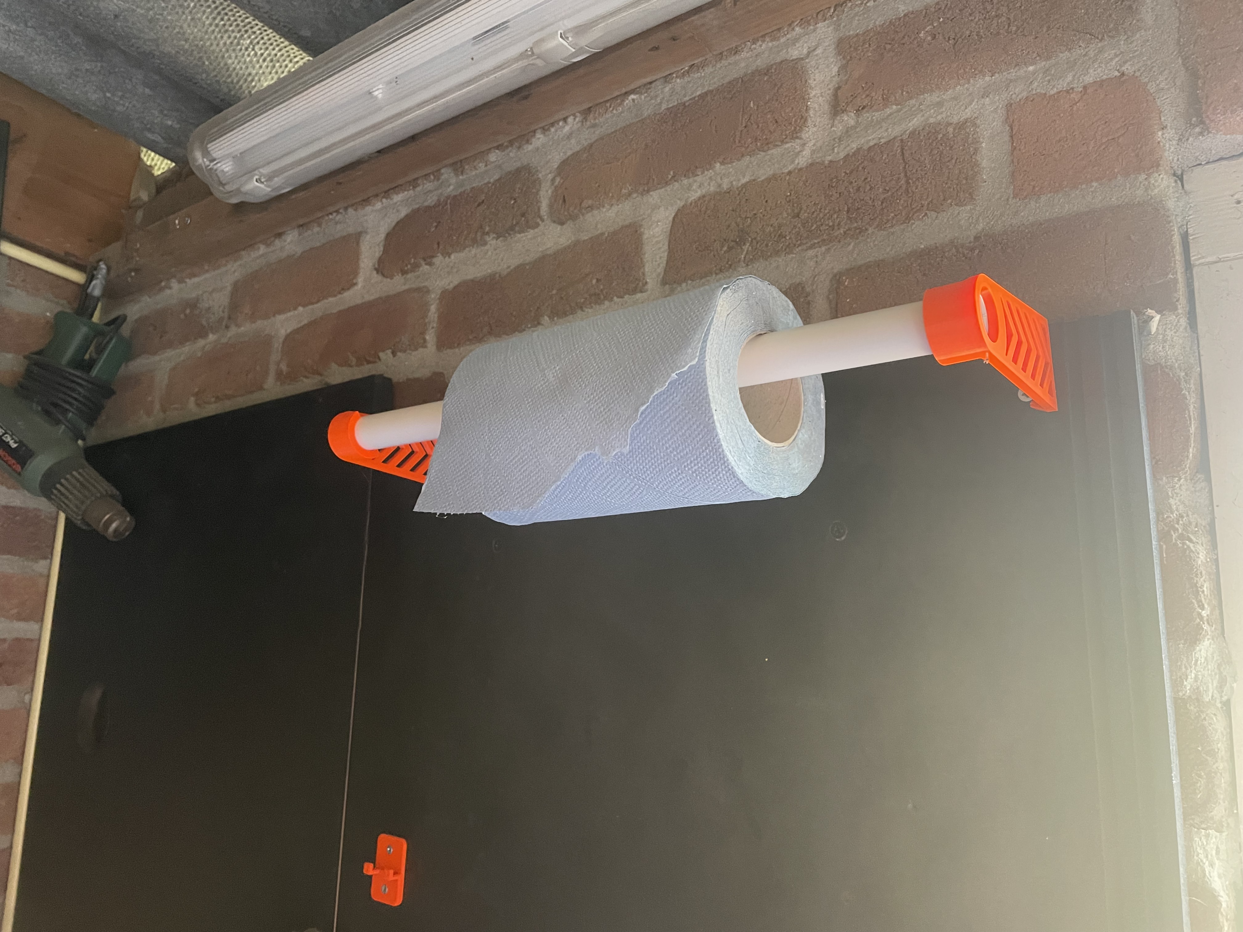 Ikea clothes rod paper holder