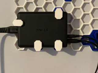 Honeycomb Storage Wall Hooks for Anker PowerPort Speed 5 by