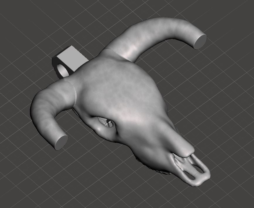 Key Fob Steer head skull