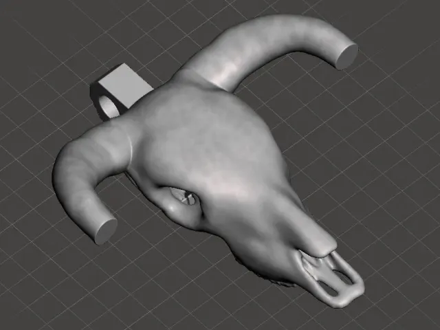 Key Fob Steer head skull