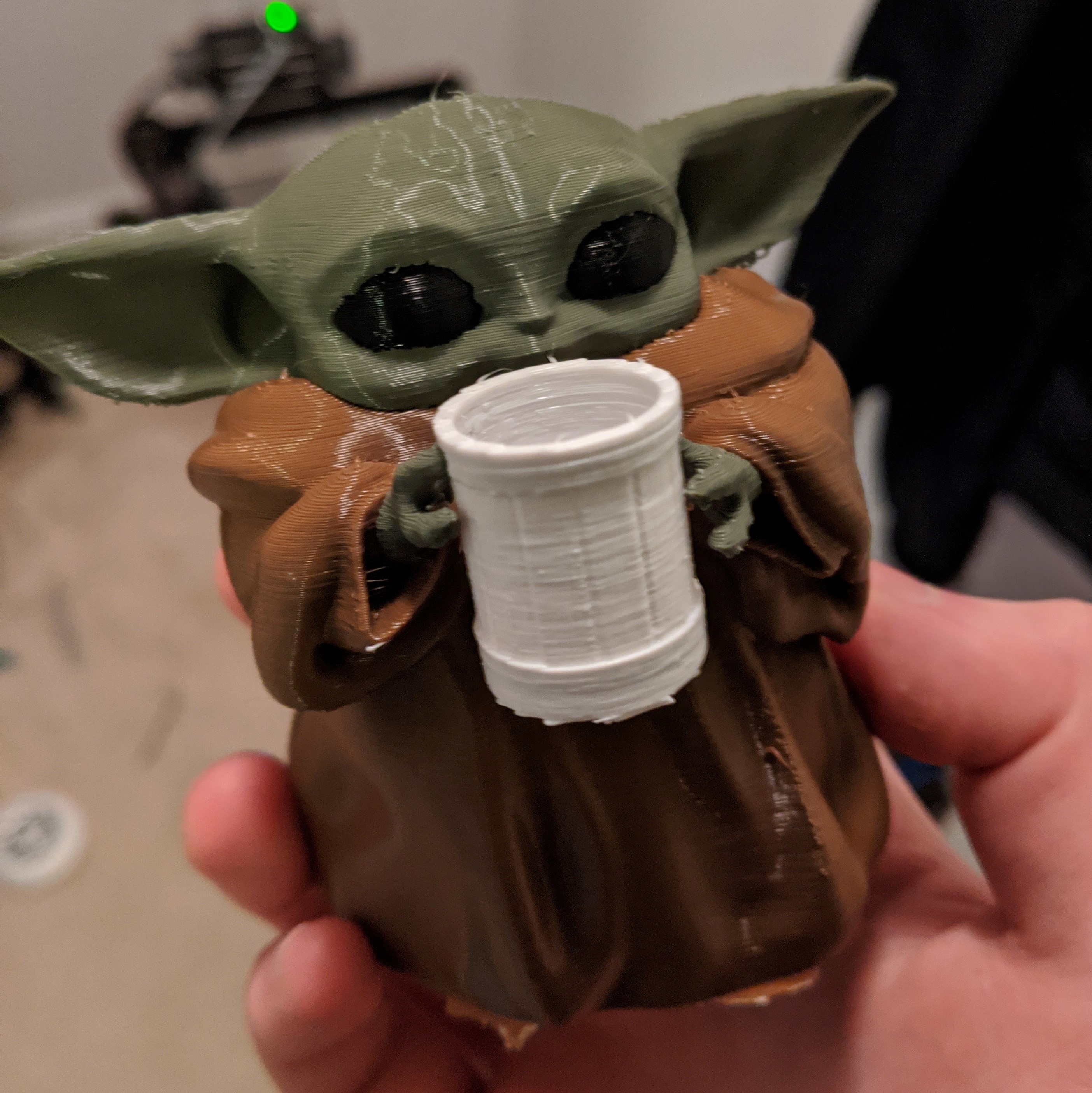 Baby Yoda Holding Beer Mug MMU