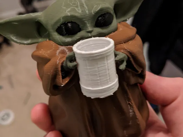 Baby Yoda Holding Beer Mug MMU
