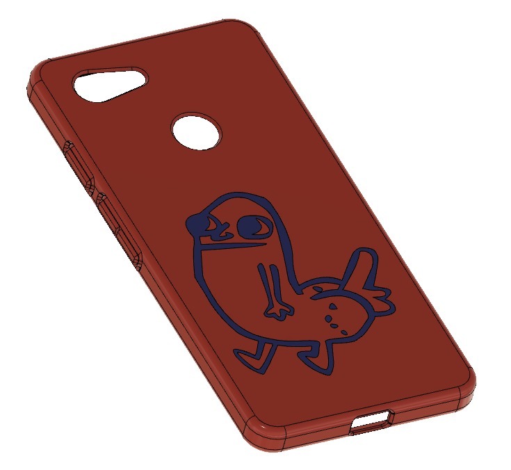Miniatura 6 do modelo 3D Customisable Google Pixel 3 case