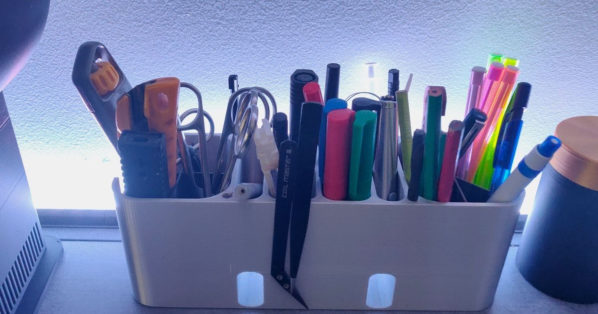 Pen holders and various accessories by _ypO Download free STL model