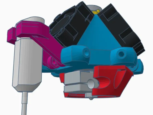 ANET A4/Delta Fullbody Effector - E3D V6, BLTouch