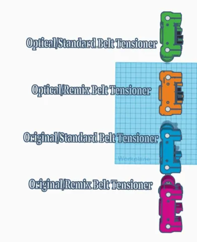 ANET A4 Carriage, Belt Tensioner and Tower Endcap Remixes