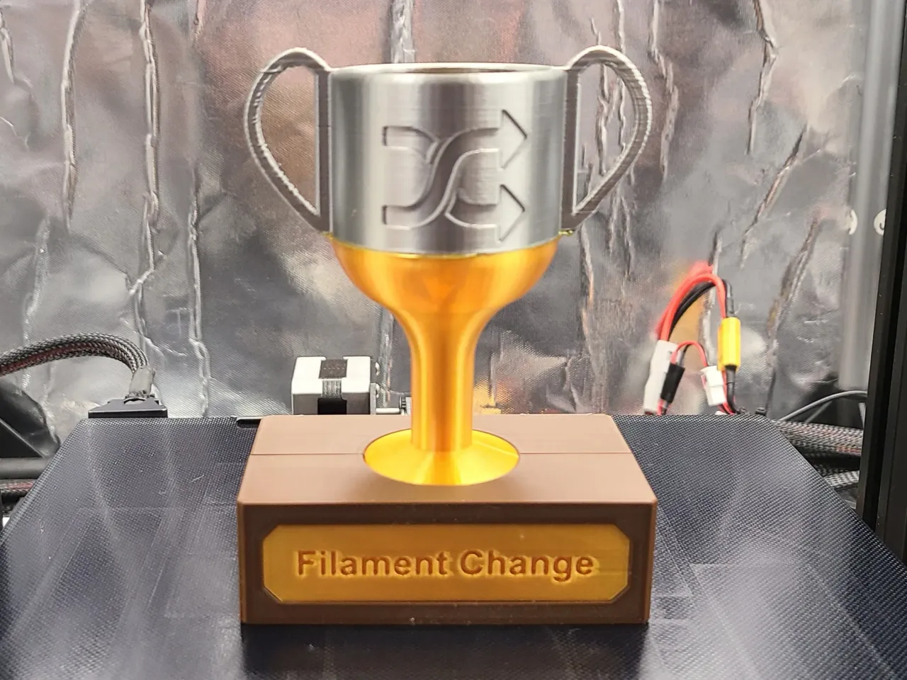 3D Printing Trophy: Filament Change Amos491 | free model Printables.com