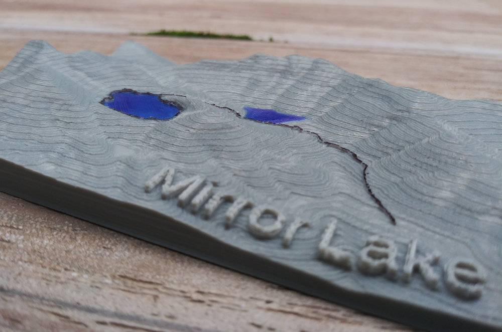 Mirror Lake 3D Trail Map PNW Hiking Trail by Jay Speidell Download