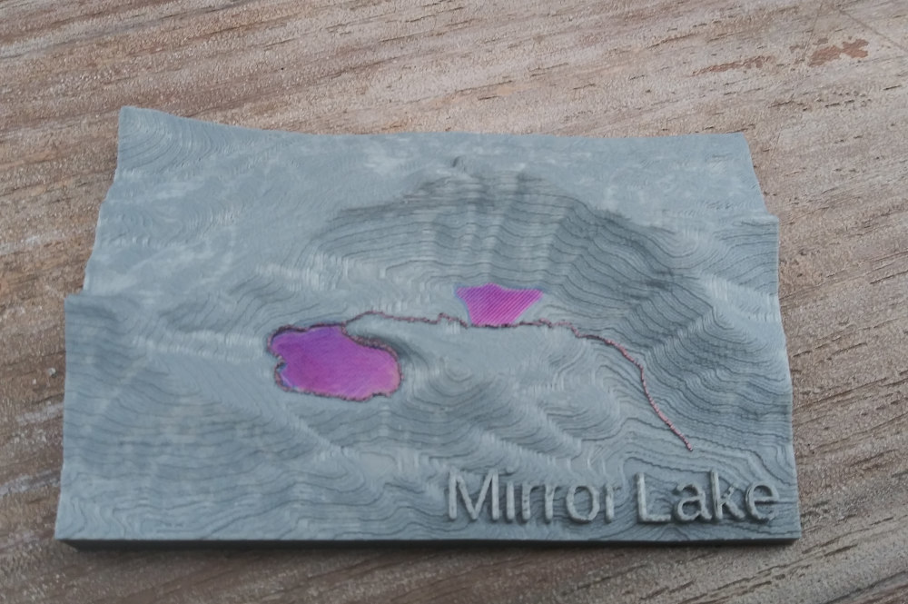 Mirror lake 3d trail map pnw hiking trail by jay speidell download