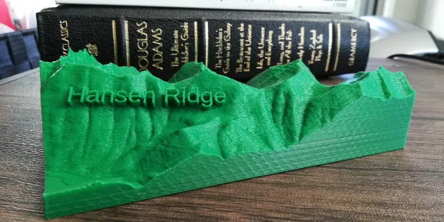 Hansen Ridge 3D Trail Map - PNW Mountain Bike Trail