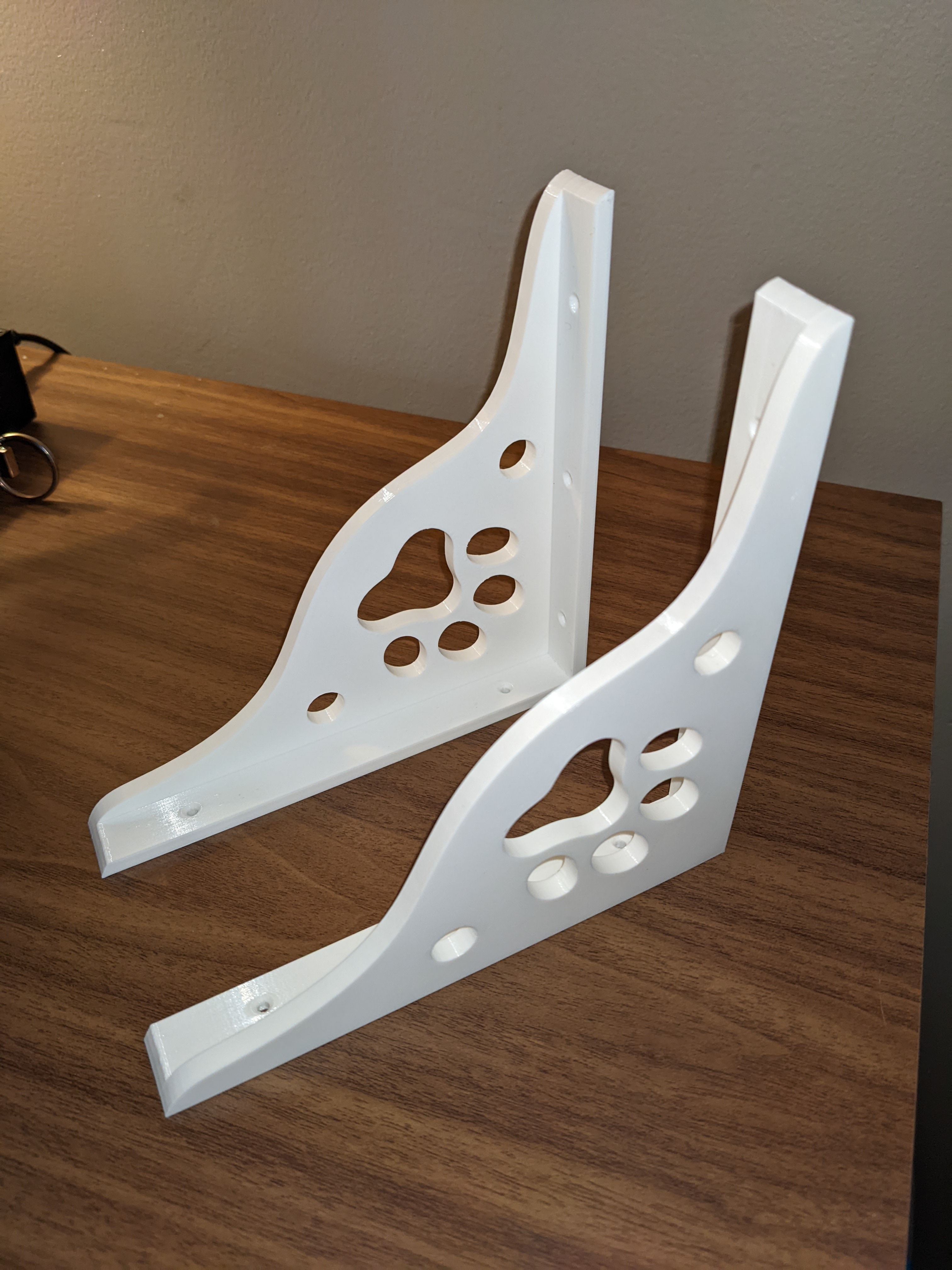Miniatura 2 do modelo 3D Cat Paw Shelf Bracket