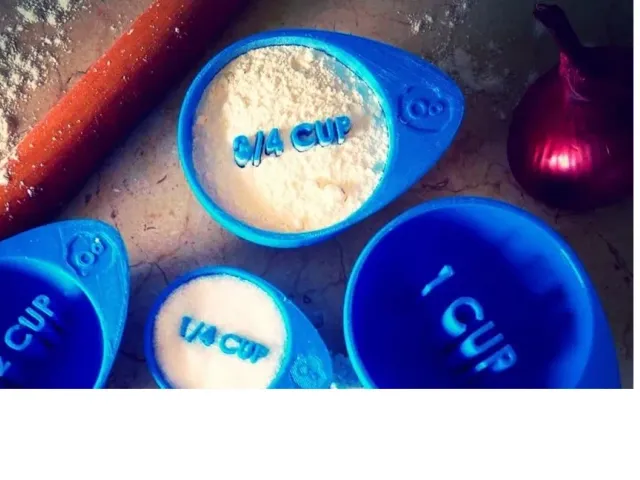 Unique Measuring Cups by OogiMe from Cults3d