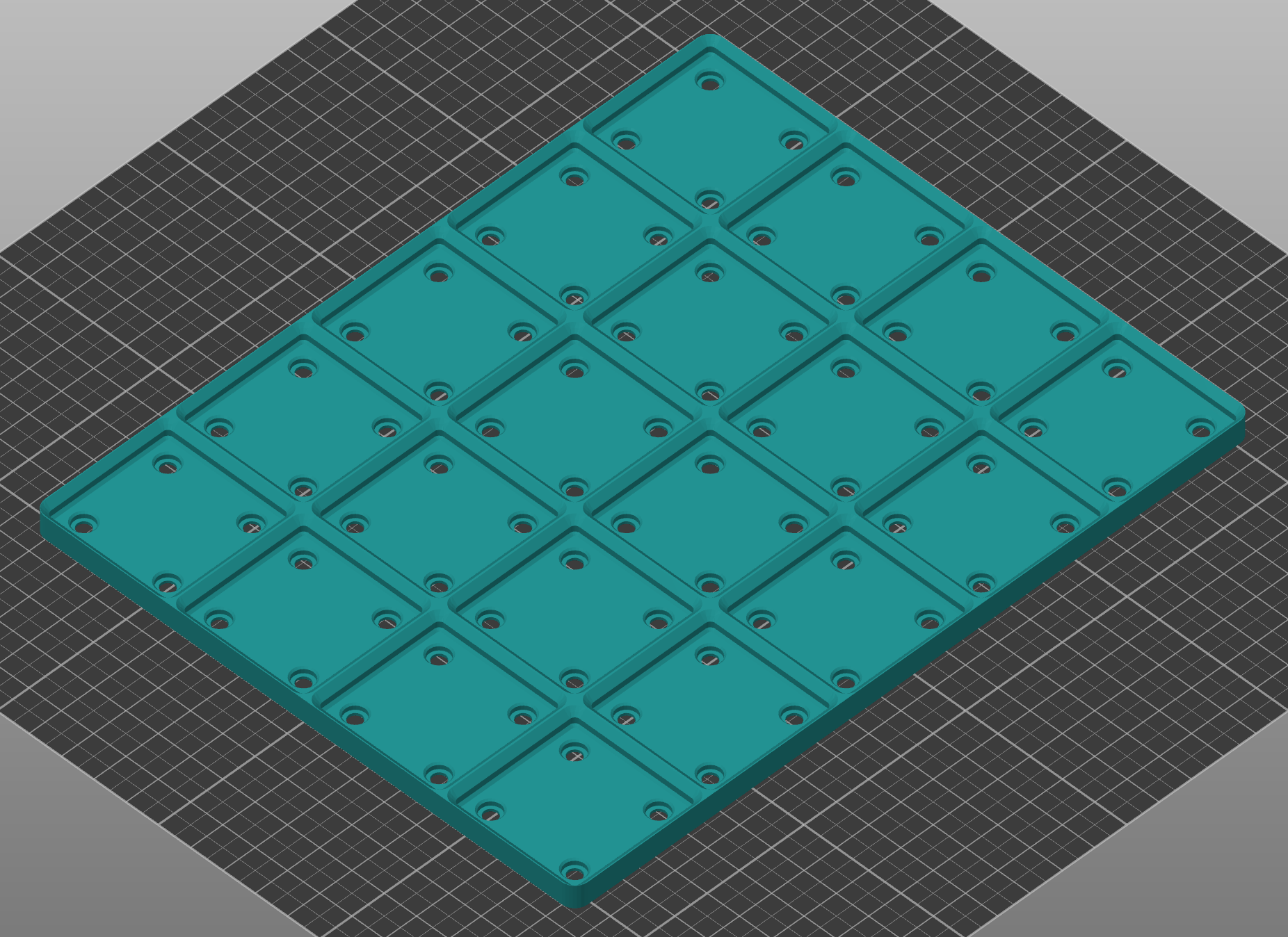 gridfinity minimal magnetic baseplate