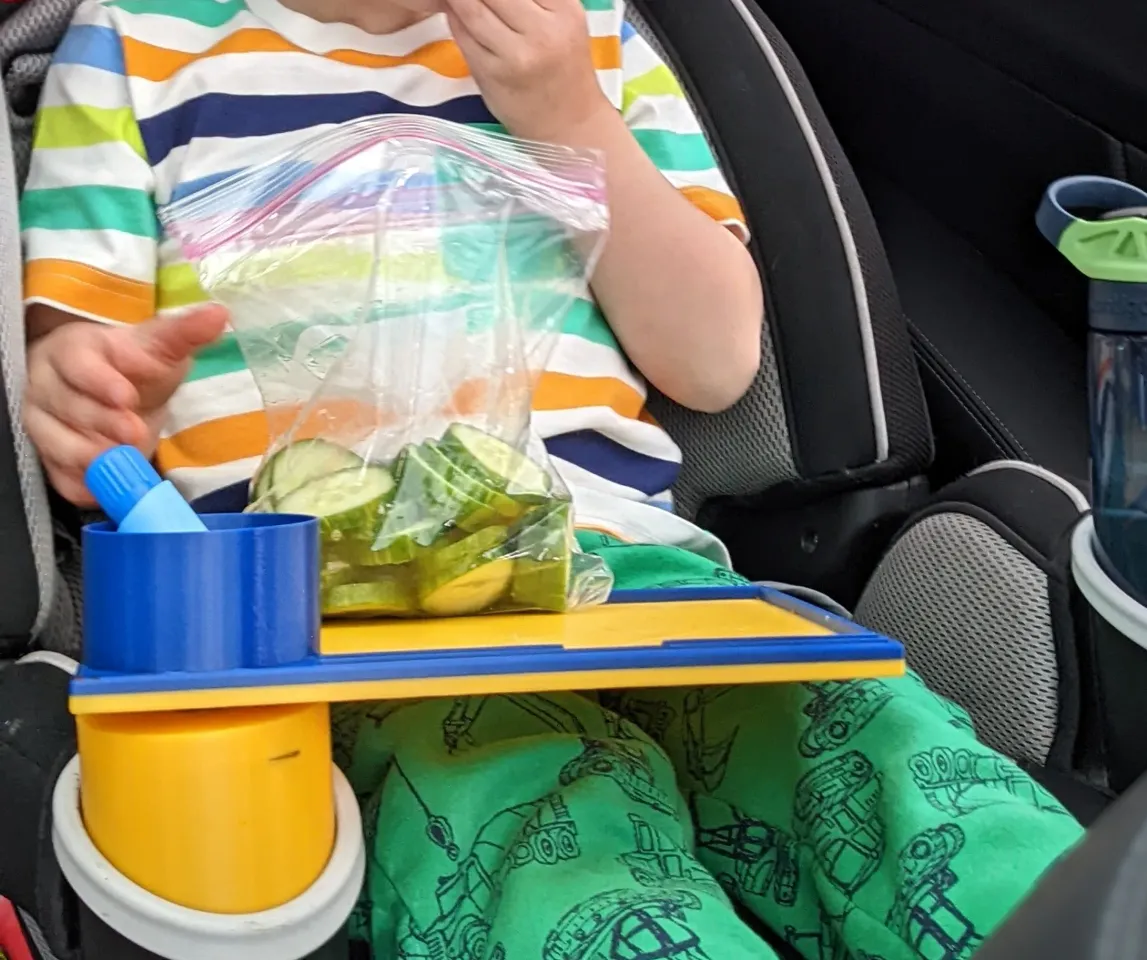  BlueOrigin Car Seat Snack Tray - Travel Tray for Kids