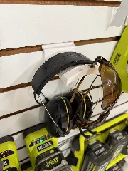Slatwall Earmuff and Eye Protection Hanger
