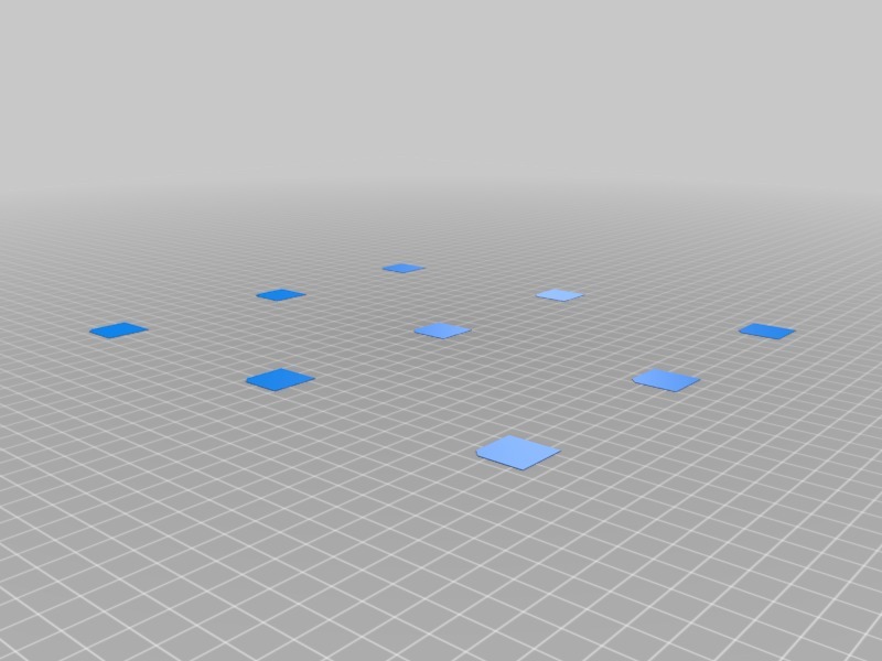 Bed Leveling (Tramming) Squares