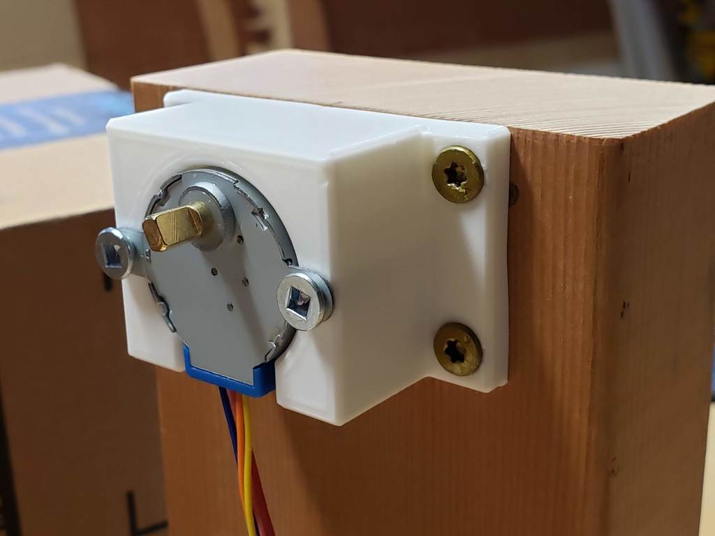 28BYJ48 Stepper Motor Mount by mikeneron Download free STL model