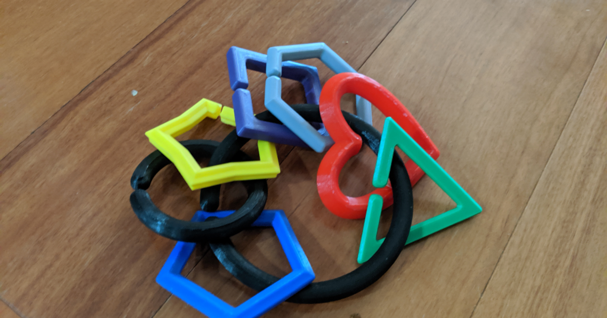 Ring Toy with Different Shapes by schraitle | Download free STL model ...