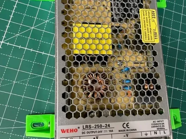 RatRig PSU holder on back panel