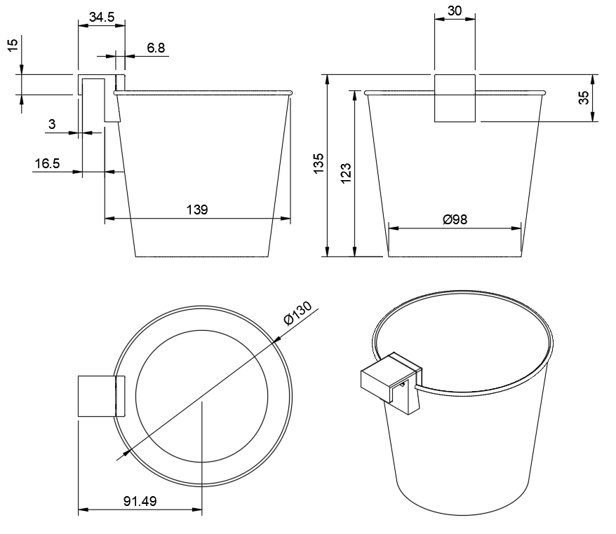 Ikea SOCKER plant pot hook / Háček pro květináč Ikea SOCKER by saso
