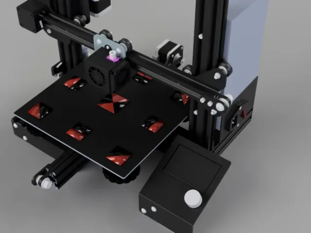 Ender 3 bed level test (dual extrusion) / offset calibration