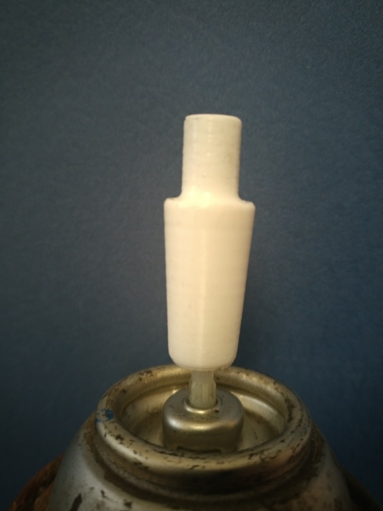 Air pump to Aerosol air refill adapter 