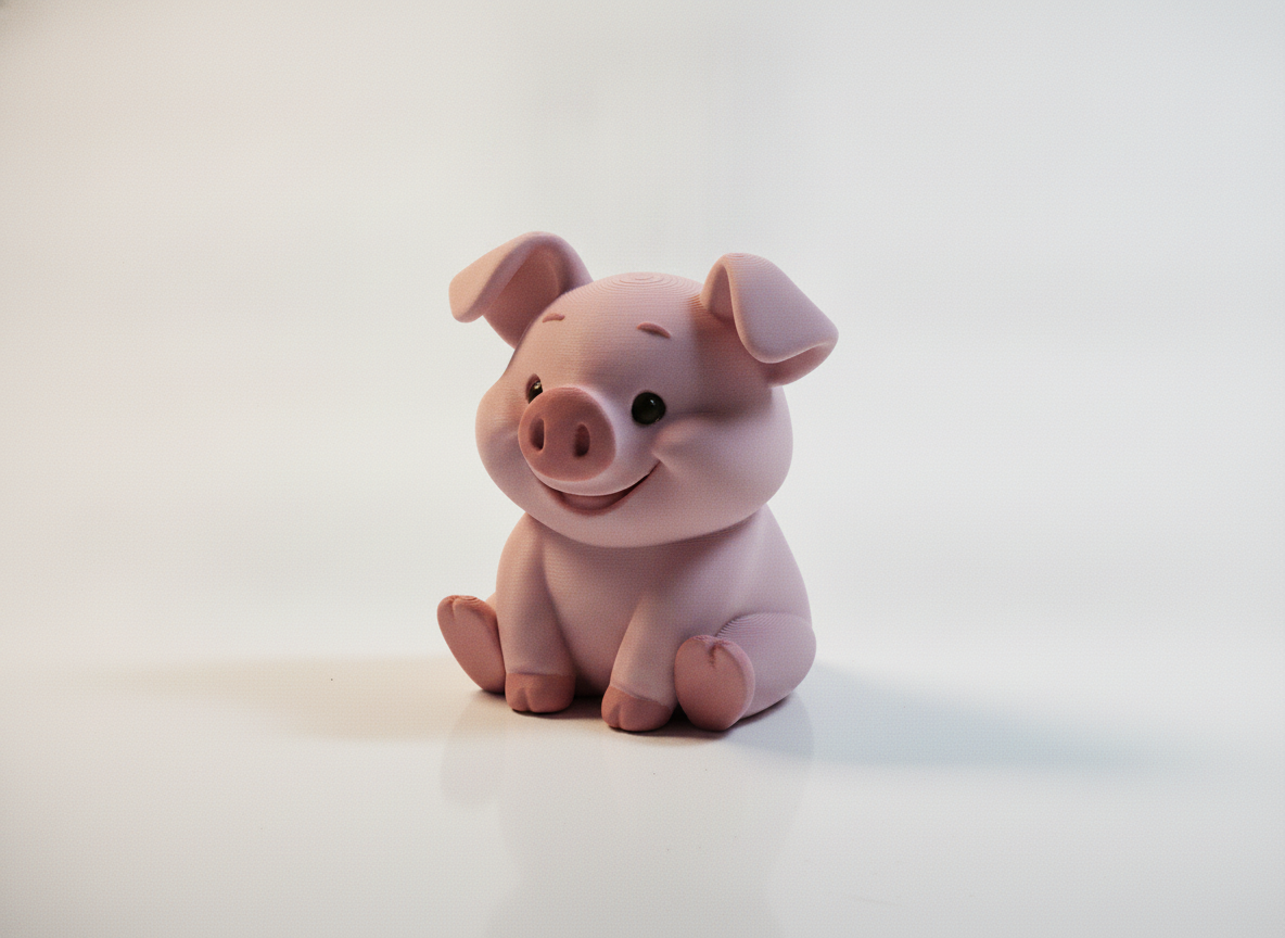 Cute Smiling Pig