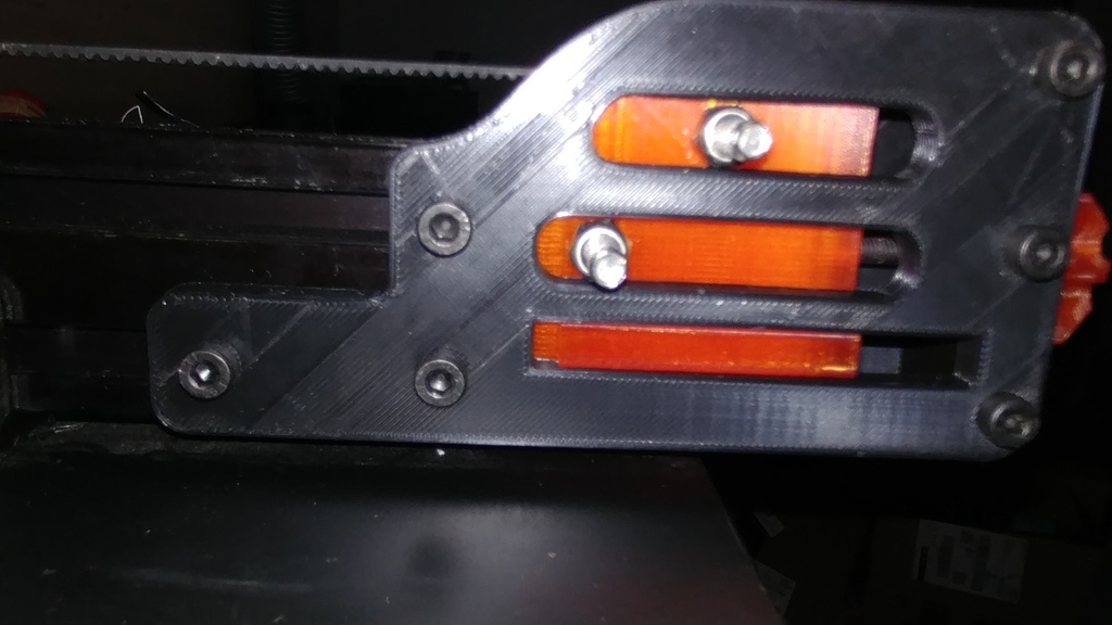 Y travel retainer for Belt tensioner for Tevo Tarantula Large bed.