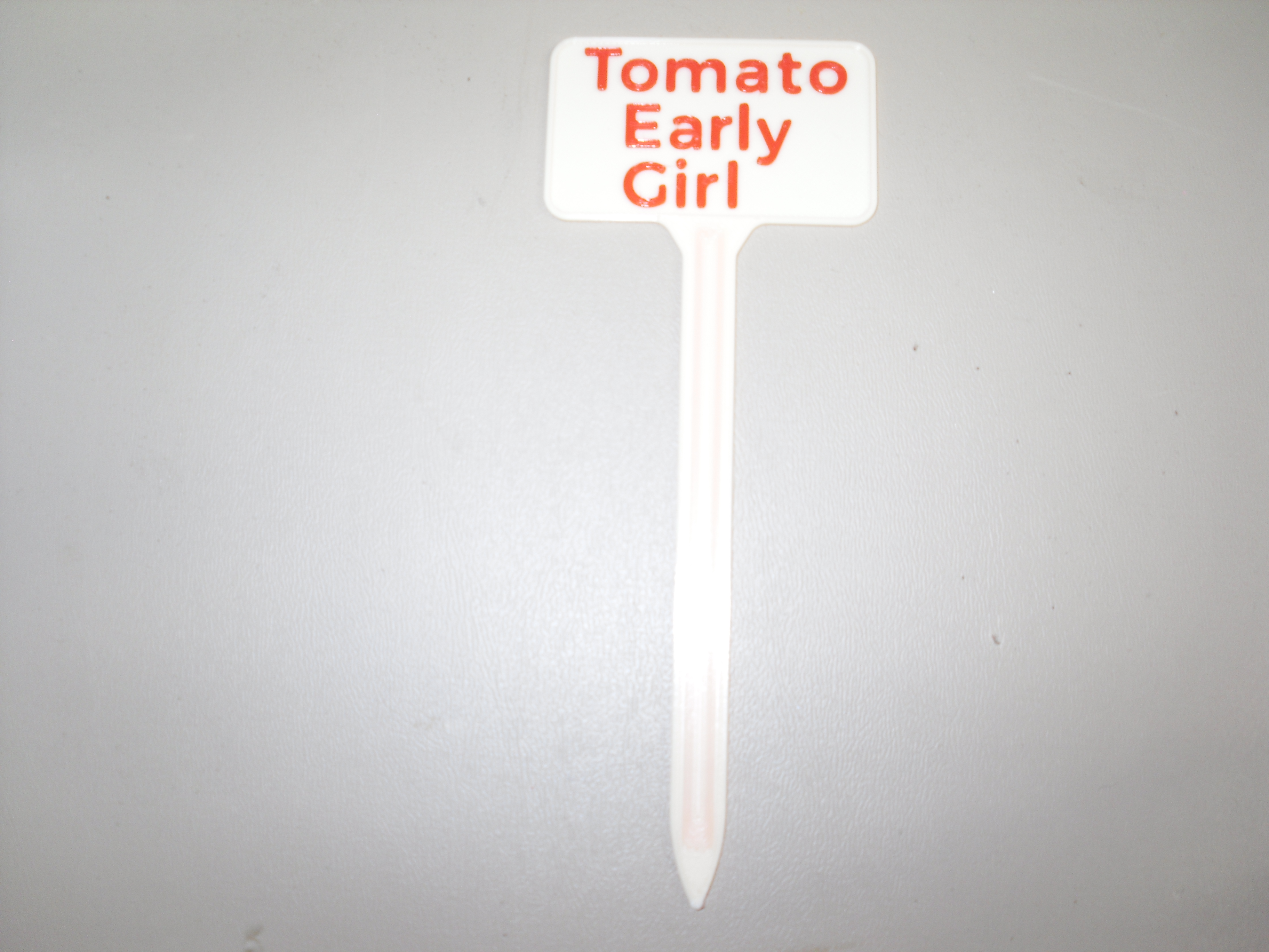 Plant Label Tomato Early Girl