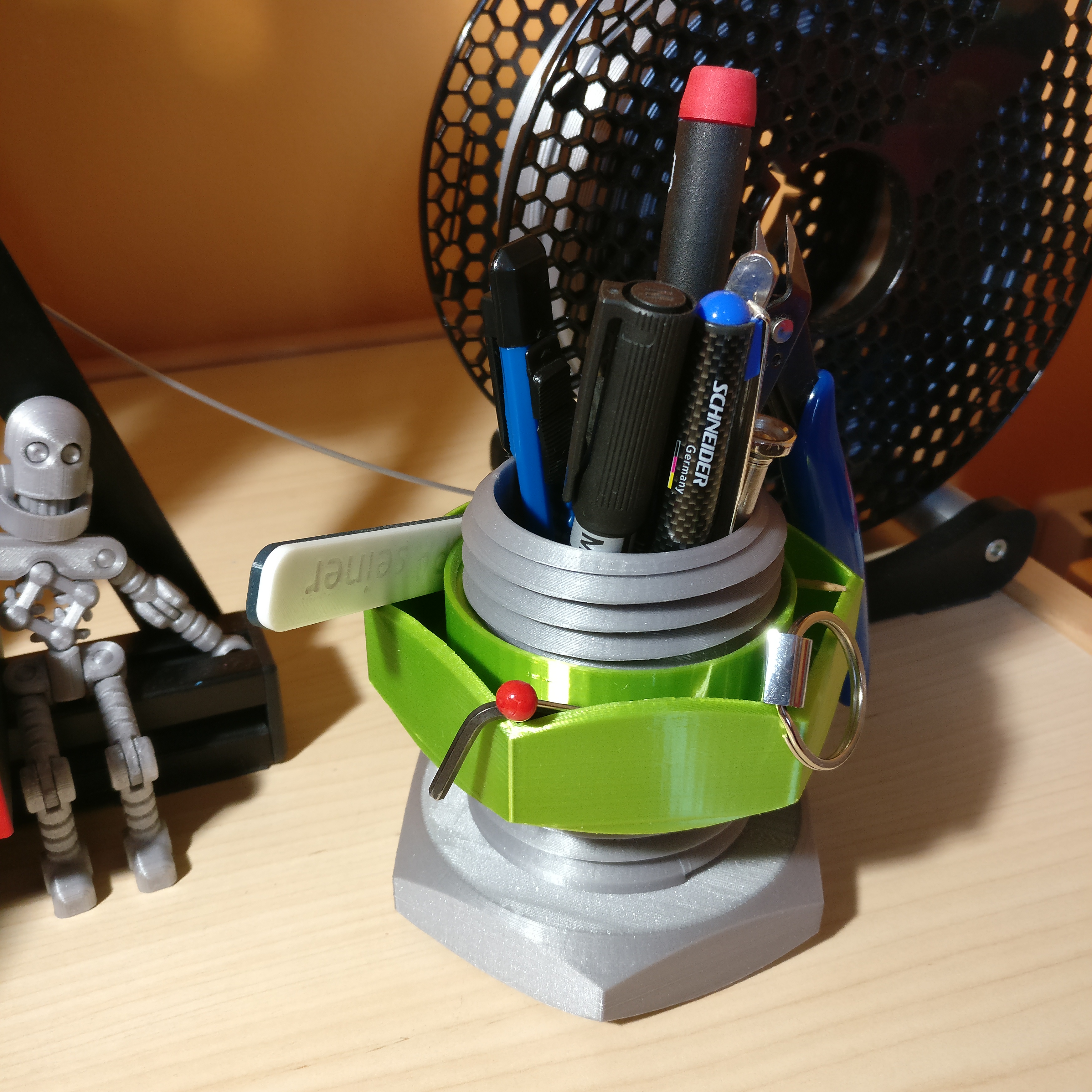 Pen and tool holder for makers