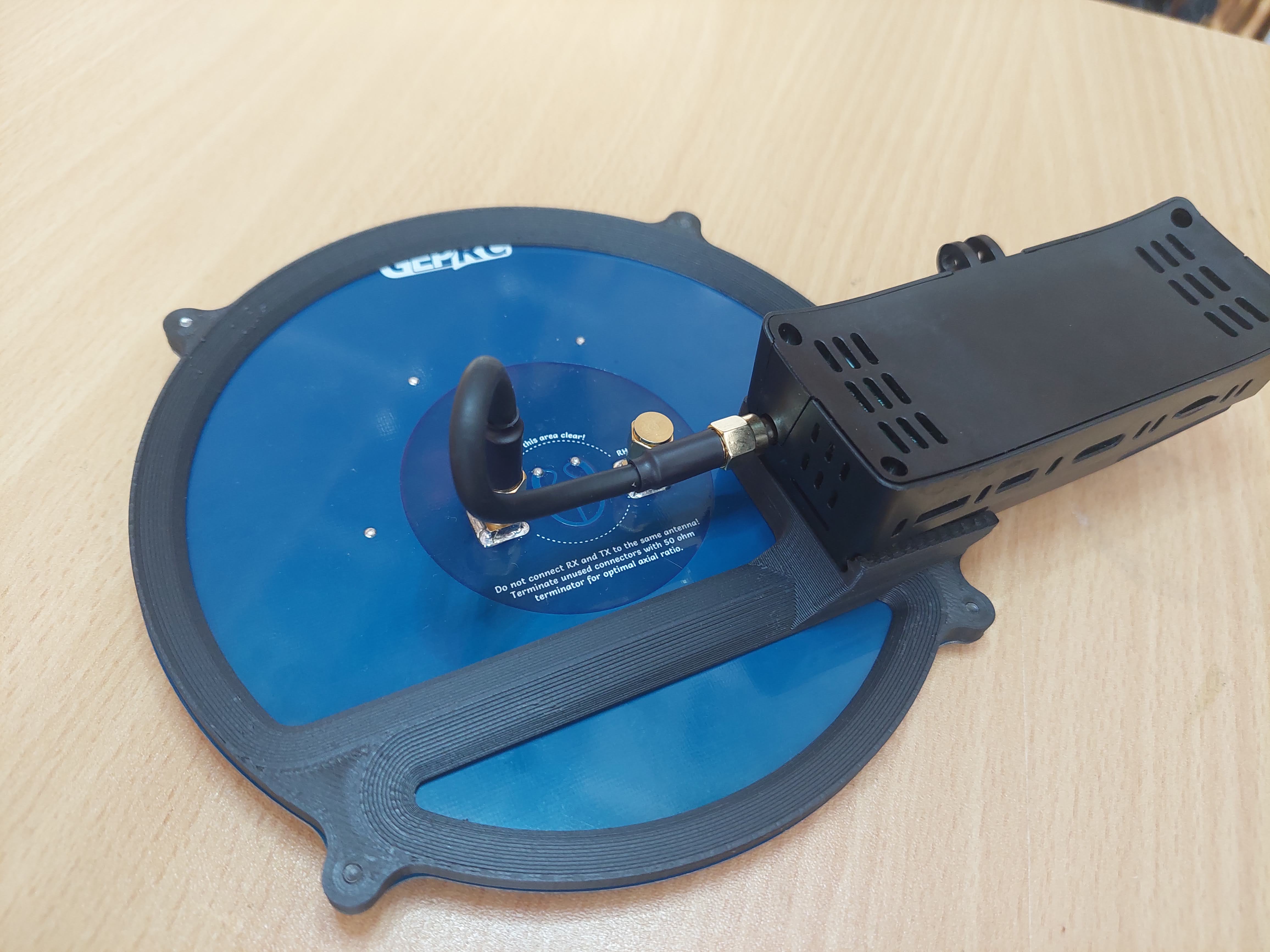 HDZero VRX Triple Feed Patch Array antenna mount — miniatura 2