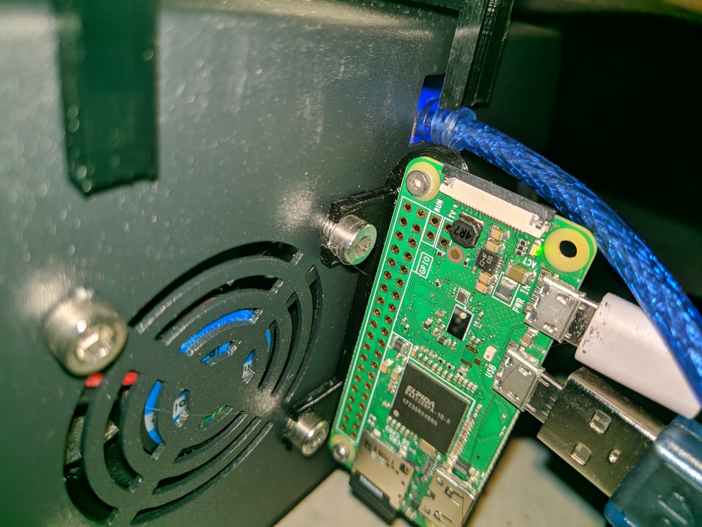 Raspberry pi zero W 40mm vertical fan mount