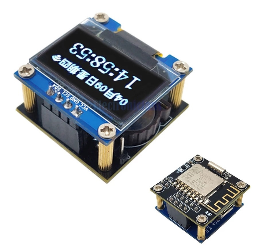 Esp8266 oled clock diy case by herrriebmann download free stl model