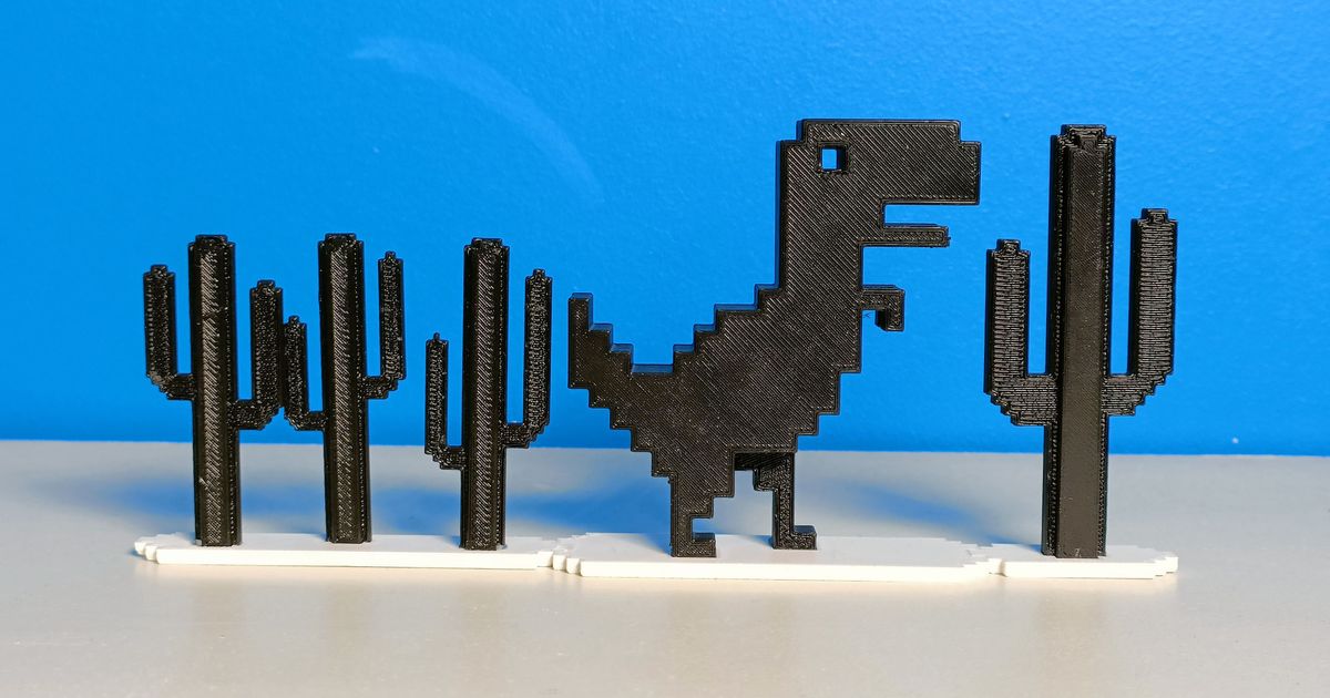 Chrome Dinosaur by Sven97 - MakerWorld